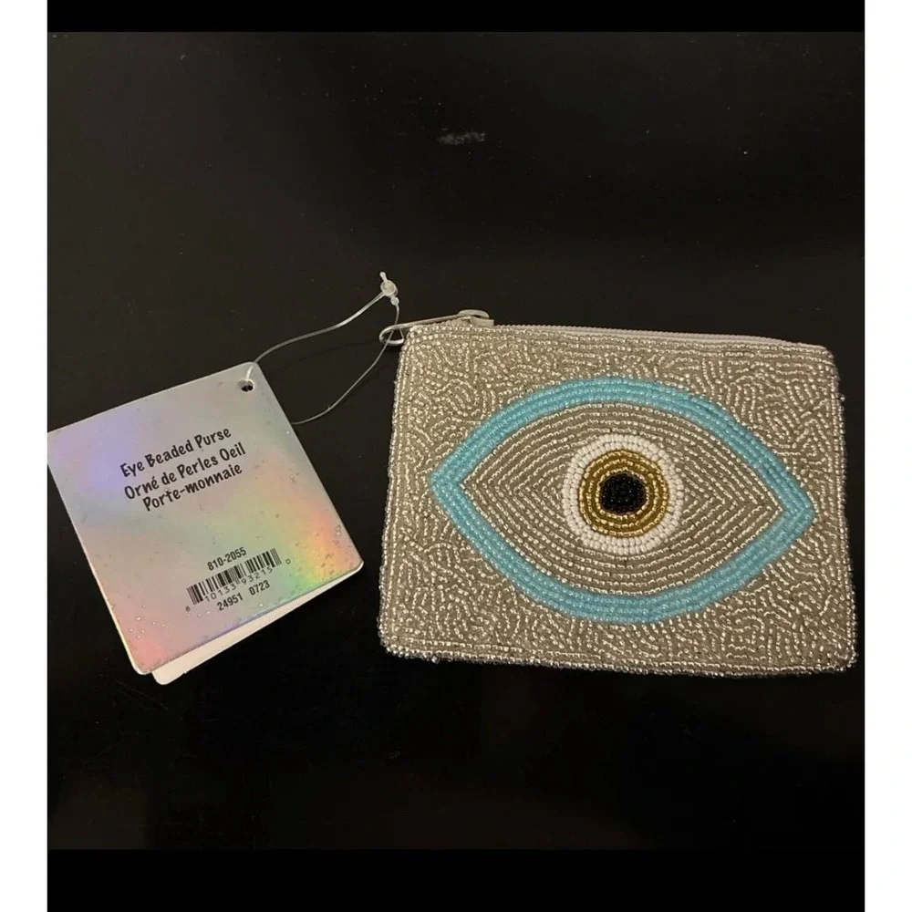 iScream Evil Eye‎ Beaded Coin Purse Wallet